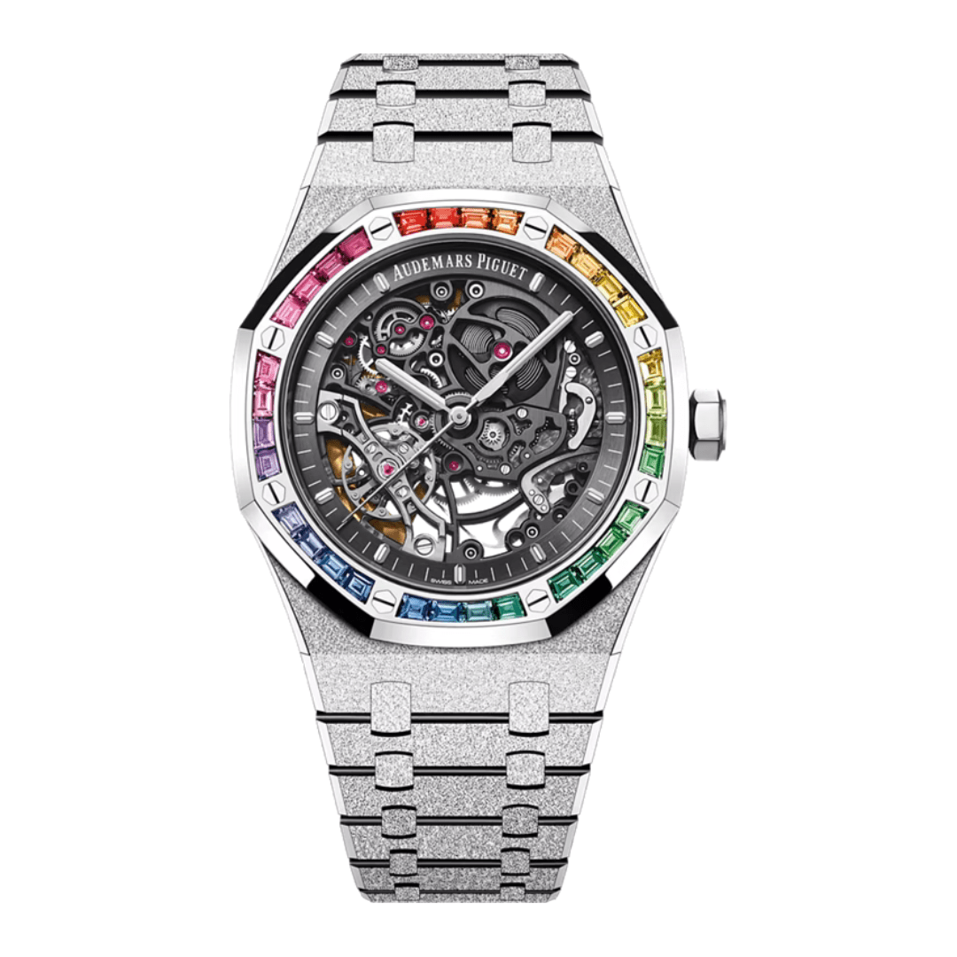 AP Royal Oak Frosted Gold Double Balance Wheel Openworked 15412BC.YG.1224BC.03-B