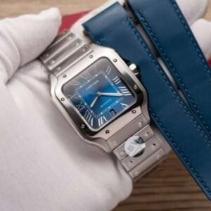 Cartier Santos De Cartier WSSA0013 Replica Wath Blue Dial BV Factory 39.8mm