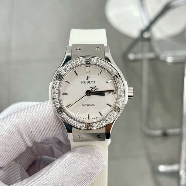 Hublot Classic Fusion White Rubber Strap Replica Watch Swiss Movement 38mm