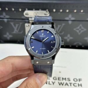 Hublot Classic Fusion Replica Watch Ceramic Refined Blue Dial 42mm