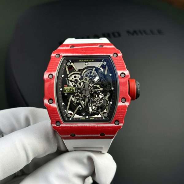 Richard Mille Replica Watch RM35-02 Rafael Nadal Red Quartz TPT 44mm