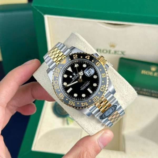 Rolex Replica Watch GMT-Master II 126713GRNR Black Dial Clean Factory 41mm