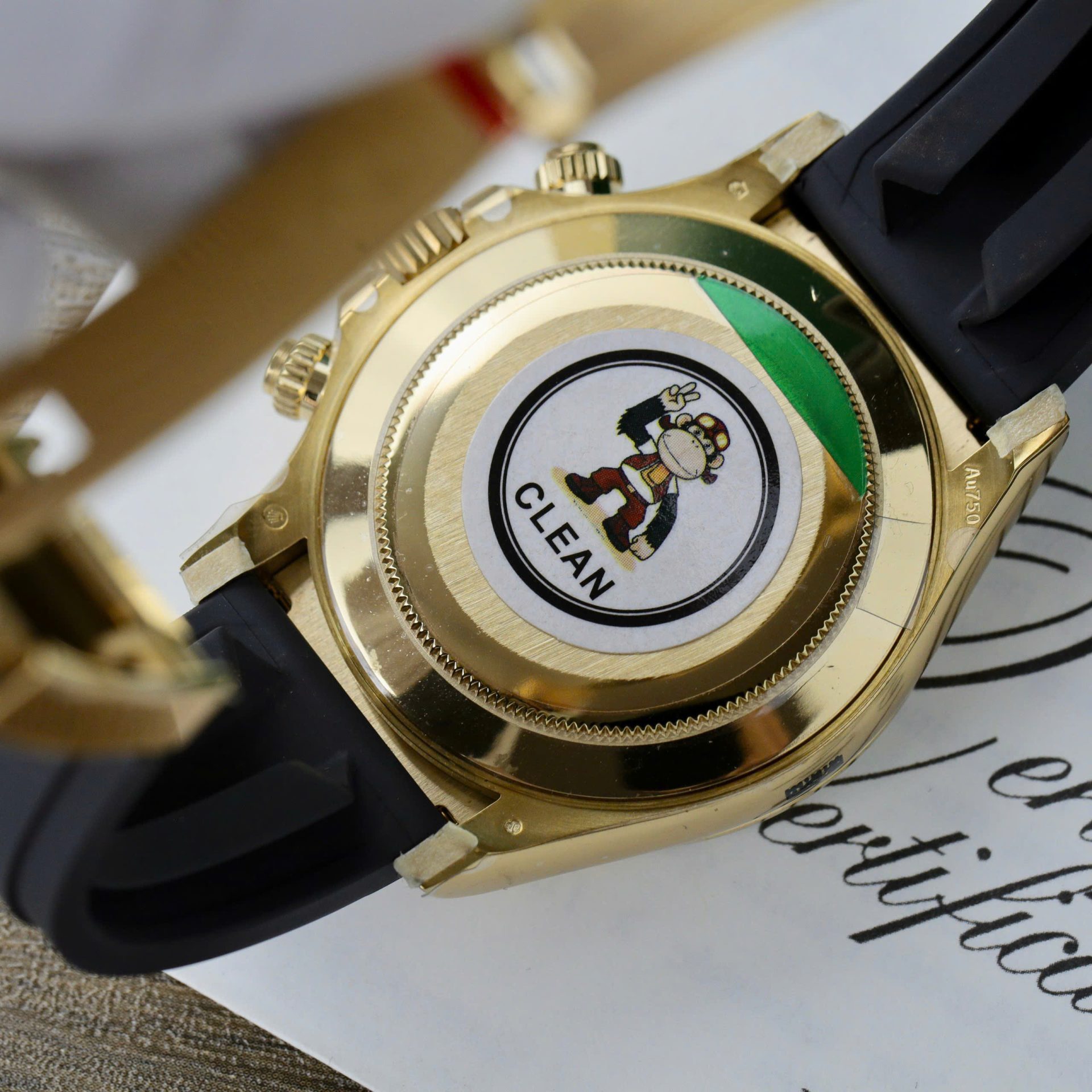 Rolex Daytona 116519 White Dial Replica Watches 18K Gold Plated Clean Factory 40mm - Image 7