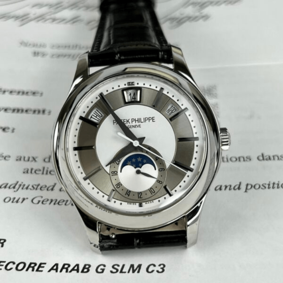 Patek Philippe Complications 5205 Best Replica Watch Gray Dial KM Factory 40mm