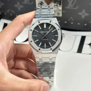 Audemars Piguet Royal Oak 15400ST Super Clone Watch 11 Black Dial Metal Strap 41mm