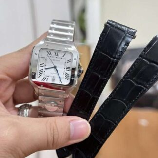 Cartier Santos WSSA0018 Replica 1:1 Watch White Dial 39.8mm