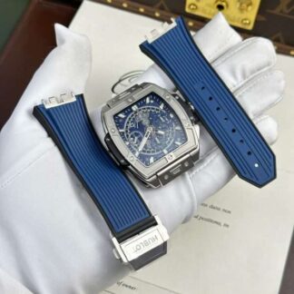 Hublot Spirit Of Big Bang Titanium Replica Watch Dial Blue BBF Factory 42mm
