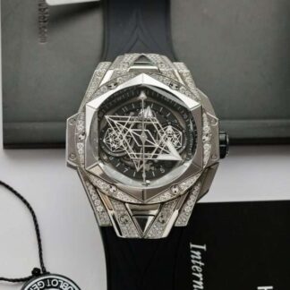 Hublot Big Bang Sang Bleu II Clone Watch Black HB Factory 44mm