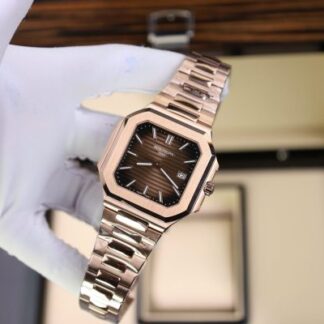 Patek Philippe Cubitus 5821 Rose Gold Replica Watch Dial Chocolate 45mm