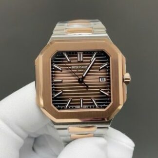 Patek Philippe Cubitus 5821 Demi Rose Gold Best Replica Watch Dial Chocolate 45mm