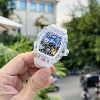 Richard Mille Replica Watch RM26-01 Tourbillon Sapphire Motifs Panda 43mm