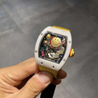 Richard Mille Replica Watch RM88 Smiley White Ceramic 42mm