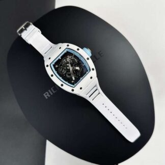 Richard Mille Replica 1:1 Watch RM055 Ceramic Bubba Wasson Blue Factory BBR 45mm