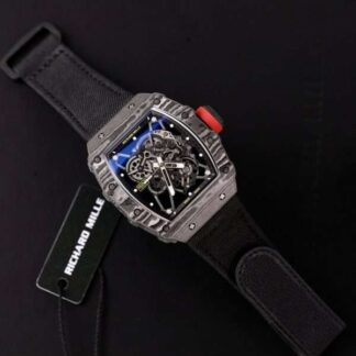 Richard Mille Replica 1:1 Watch RM35-01 Full Carbon Super Light Parachute Strap 44mm