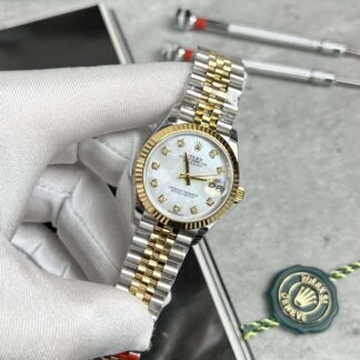 Rolex Replica 11 Watch DateJust Women Mother of Pearl Dial Julibee Strap 31mm