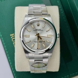 Rolex Rep 1 1 Oyster Perpetual 124300 Silver Dial Factory Clean 36mm