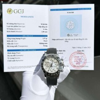 Rolex Daytona 116518LN Mother of Pearl Dial Moissanite Handcrafted 40mm