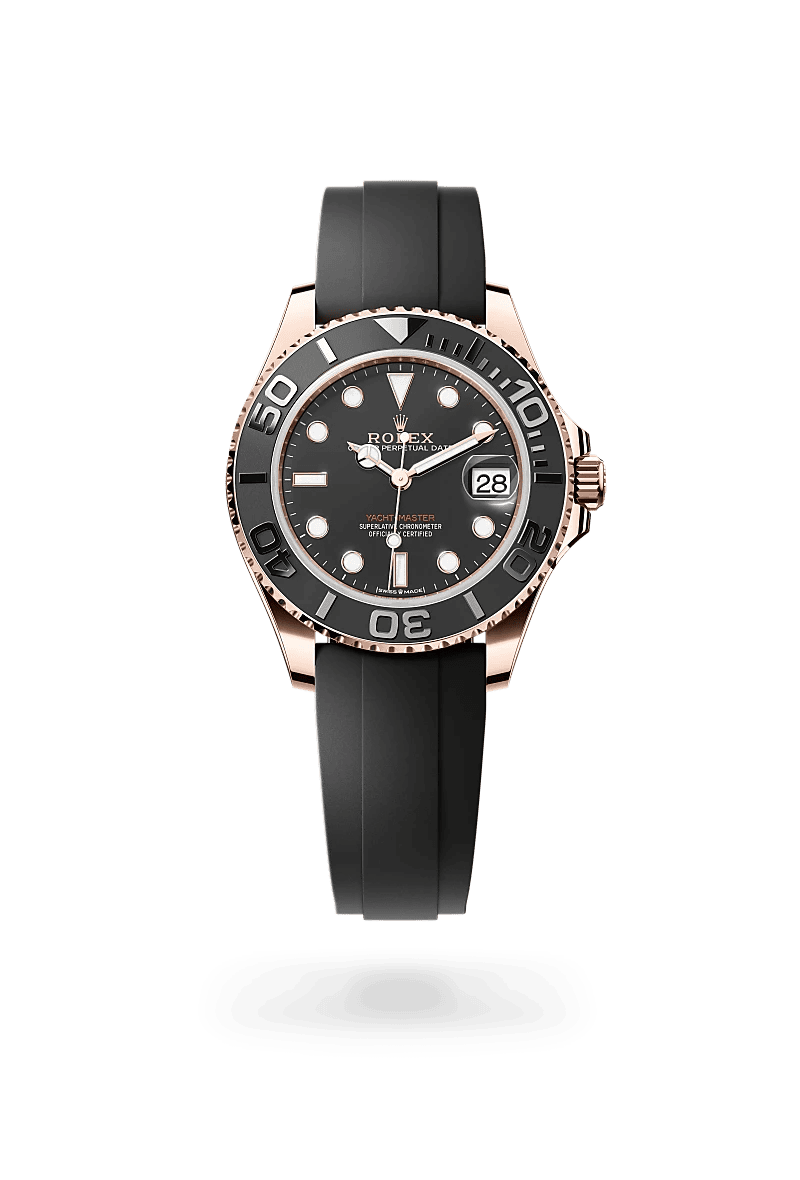 Rolex 37mm Yacht Master Oyster Flex Solid Gold